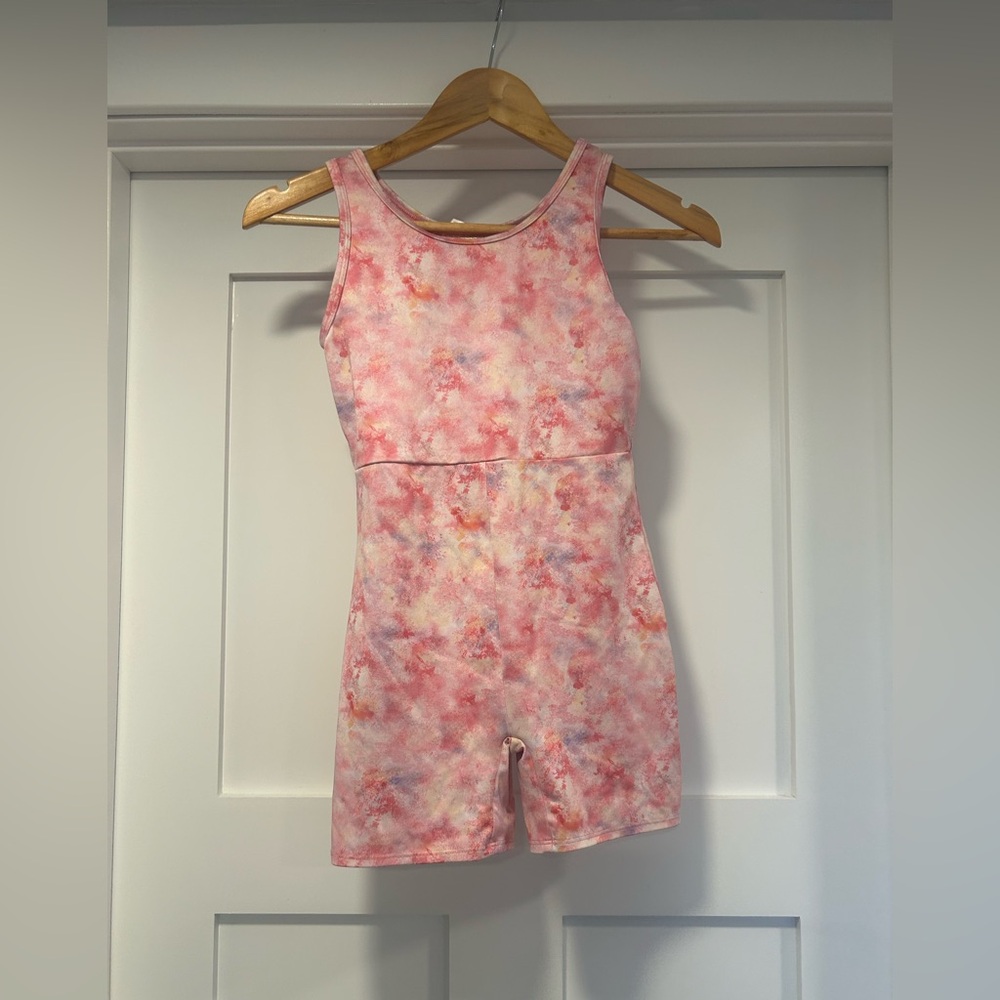 Cat & Jack Pink gymnastic romper - Picture 3 of 4